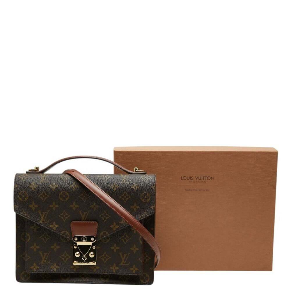 LOUIS VUITTON Brown Monogram Leather Shoulder Bag - Picture 11 of 11